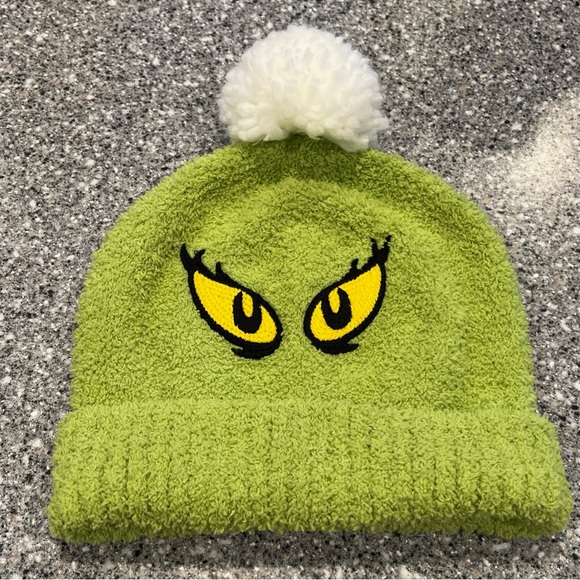 HANNA ANDERSSON DR SEUSS MARSHMALLOW FLEECE GRINCH BEANIE HAT MEDIUM M 4 - 6 - Picture 1 of 3